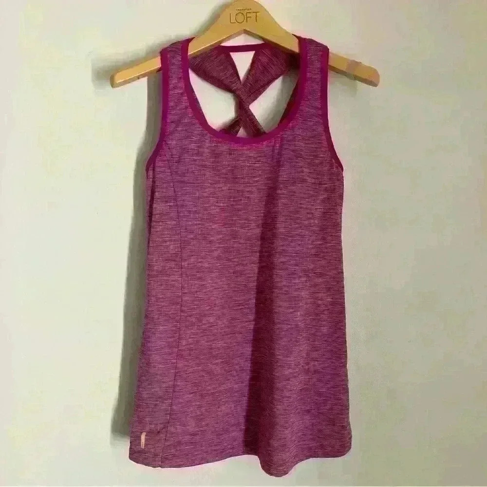 Lole Heathered Pink Tank Top